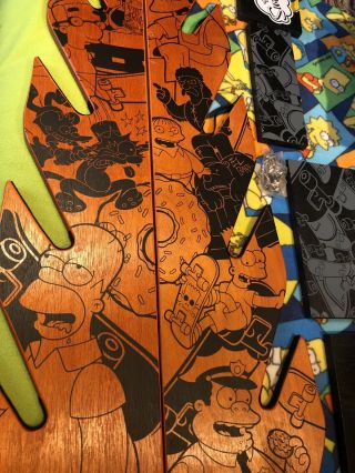 Simpsons Skateboard rack display holder Santa Cruz Homer Bart Skate Deck RARE 4