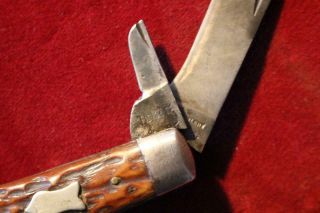 Rare Vintage Union Cutlery Co.  Tidioute,  PA 2 Blade Pocket Knife 4