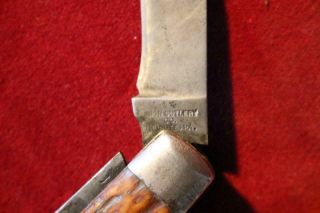 Rare Vintage Union Cutlery Co.  Tidioute,  PA 2 Blade Pocket Knife 6
