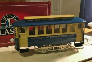 Vintage 1989 Lionel Classic 200 Electric Trolley No.  6 - 13900 And Box,  Nrmt 5