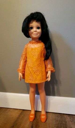 Htf Ideal Crissy Family - 1970 Tressy Doll Dressed In Crissy Clothes