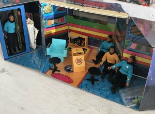 Vintage 1974 Mego Star Trek Uss Enterprise Playset With Figures