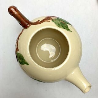 Vintage Franciscan Apple Teapot Made in California USA Romantic Fruit Pattern 4