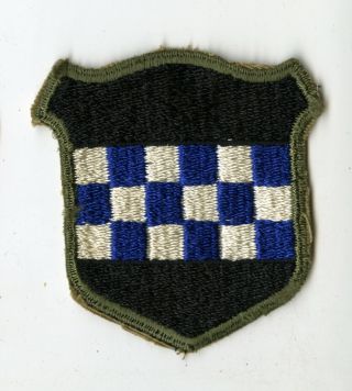 Wwii 99th Infantry Division White Back Patch Bulge Germany Europe