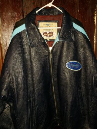 90s Vintage Official Wu Wear Leather Jacket.