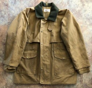 Vintage C.  C.  Filson Mens Jacket Style 61n Size 42 Oil Tin Cloth Waxed Work Wear