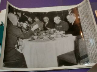 Ap Wire Photo Final Dinner Big 3 Yalta Crimea Fdr,  Churchill,  Stalin Dsp524