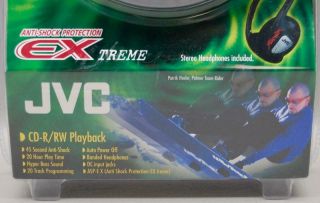 VINTAGE JVC PORTABLE CD PLAYER XL - PG39BK ANTI SHOCK HYPER BASS HEADPHONES - 3