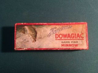 Heddon’s Dowagiac Game Fish Minnow 159.  Box Only 1915 Era