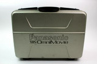 Vintage Panasonic PV - 320 OmniMovie VHS HQ Camcorder w/ Case,  Accessories 5