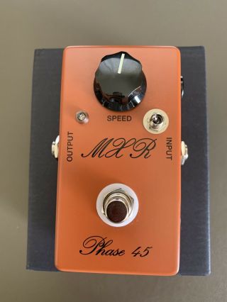 Mxr Handwired 1975 Vintage Script Phase 45 Phaser Modified By Analogman Led 9v