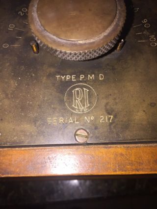 Vintage Antique RI CRYSTAL RADIO SET Type RMD 2