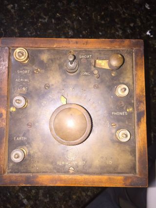 Vintage Antique RI CRYSTAL RADIO SET Type RMD 5
