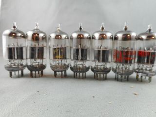 Tubes X 7 12ay7 6072 All Vintage Usa Ge Or Rca,  Quality Versions