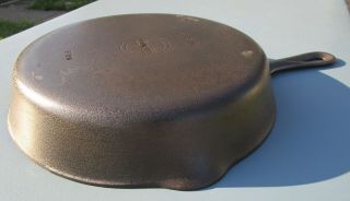 Vintage Griswold Cast Iron Skillet No 8 Small Block Logo Smooth Bottom 5
