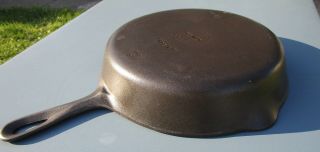 Vintage Griswold Cast Iron Skillet No 8 Small Block Logo Smooth Bottom 6