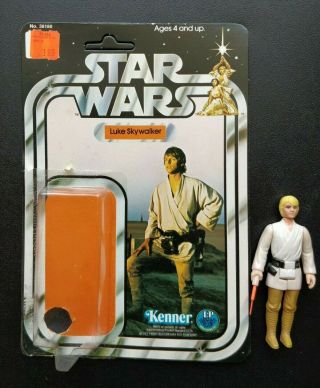 Vintage 1977 Kenner Star Wars Luke Skywalker 12 Back Loose Figure