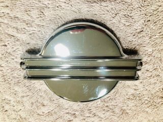 Nos Cal Custom - Radiator Cap Cover - Chrome,  Rare,  Vintage,  Part : 40 - 5 - 1