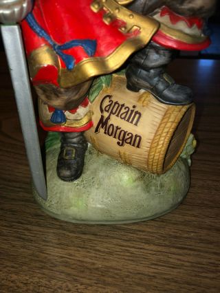 Rare Vintage Ceramic Captain Morgan Spiced Rum Statue Porcelian Figurine Sword 5