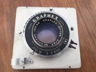 Vintage Graflex Crown Graphic 4X5 Camera Optar 135mm F4.  7 Lens 8