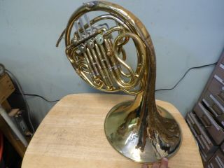 Vintage King Double French Horn W\case Not Working\parts