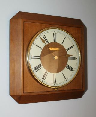 Vintage Kienzle Wall Clock Battery Operated Made In Germany