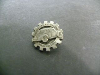 German Volkswagen Wwii Stadt Des Kdf Wagens Fallersleben Factory Workers Badge