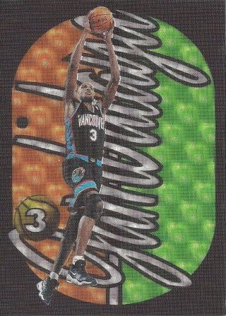 1997 - 98 E - X2001 Jambalaya UNCUT RARE Shareef Abdur - Rahim Grizzlies 11 11