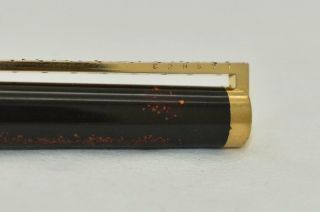 Vintage ST DUPONT Classique Gold Dust Lacquer Ballpoint Pen Diamonds on Clip 7