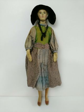 Vintage Paper Mache or Wood Composition? Compo Doll Old Antique Dress Mannequin 3