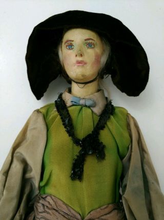 Vintage Paper Mache or Wood Composition? Compo Doll Old Antique Dress Mannequin 5