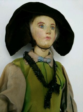 Vintage Paper Mache or Wood Composition? Compo Doll Old Antique Dress Mannequin 6