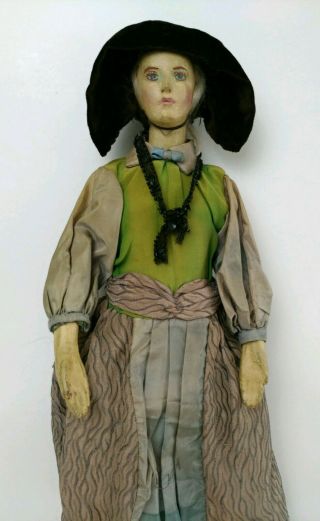 Vintage Paper Mache or Wood Composition? Compo Doll Old Antique Dress Mannequin 7