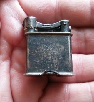 Fine Vintage Mexican Sterling Silver Lift Arm Tall Lighter Rare 2