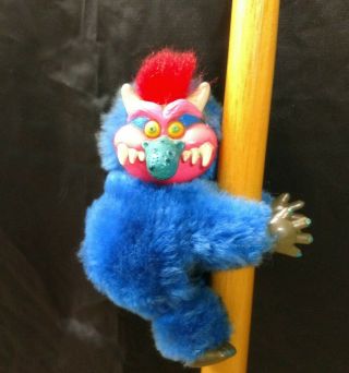 Vintage 1986 My Pet Monster Clip - On Stuffed Toy Amtoy Rare Collectible
