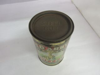 VINTAGE ADVERTISING OLD ABBY COFFEE TIN 190 - Q 2