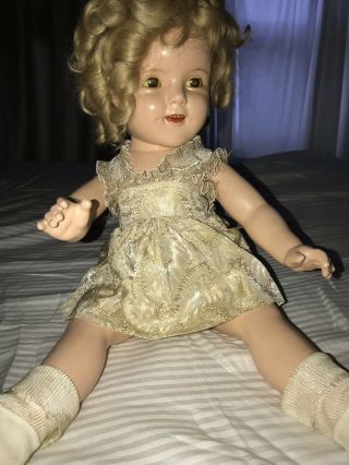 Vintage Ideal Shirley Temple 20 Inch Composition Doll -