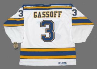 Bob Gassoff St.  Louis Blues 1975 Ccm Vintage Throwback Nhl Hockey Jersey