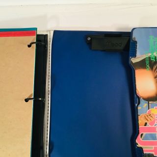 Vintage 1993 Mead Hanging Out 2020 Trapper Keeper with 2 Folders 7