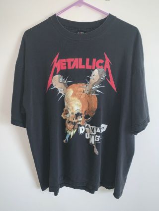 Vintage Metallica Damage Inc T Shirt Xl Giant Double Sided