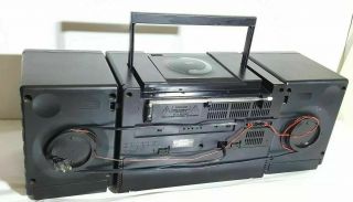 VTG Sony Boom Box CFD - 570 Portable Radio AM - FM Stereo Dual Cassette CD Big& Loud 7