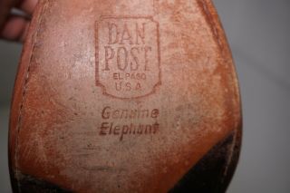 Dan Post Cowboy Boots 9D Vintage Exotic Rare Collector 3