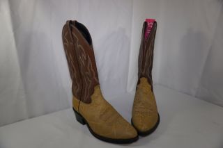 Dan Post Cowboy Boots 9D Vintage Exotic Rare Collector 4