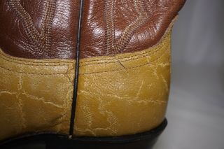 Dan Post Cowboy Boots 9D Vintage Exotic Rare Collector 7