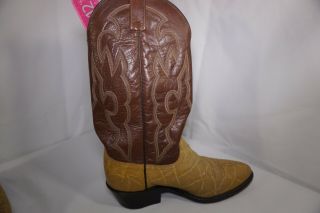 Dan Post Cowboy Boots 9D Vintage Exotic Rare Collector 8