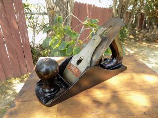 Vintage Stanley Bailey No.  4 - 1/2 Jack Plane Smooth Bottom Made In Usa,  Plane