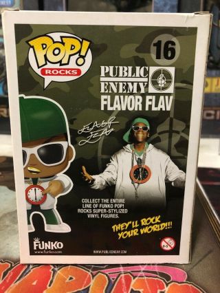 Funko Pop Rocks Flavor Flav 16 Public Enemy - Vaulted And Extremely Rare 3