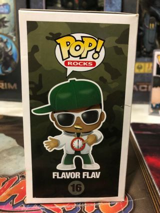 Funko Pop Rocks Flavor Flav 16 Public Enemy - Vaulted And Extremely Rare 4