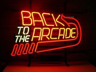 Back To The Arcade Vintage Beer Neon Sign 20 " X16 "