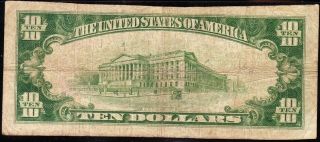 RARE 1929 $10 ALBANY,  TX Texas National Banknote E001801A 3